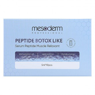  Сыворотка миорелаксант MESODERM Peptide Botox Like для фракционной мезотерапии  5мл*10шт
