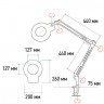 Косметологическая лампа-лупа R-T (0-022)