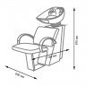 Мойка парикмахерская Ниагара с креслом Орион Люкс   