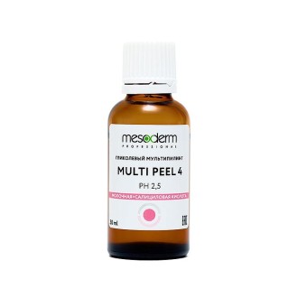 Гликолевый мультипилинг с молочной и салициловой кислотой «Multi Peel 4» 30 мл, Mesoderm