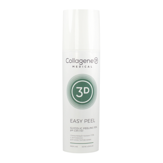 Гель-пилинг для лица EASY PEEL с хитозаном на основе гликолевой кислоты 10% (pH 2,2), Collagene 3D Medical