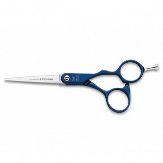 Ножницы прямые 3 Claveles  Duraluminium  Blue 12605