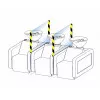 Защитный экран для парикмахерских моек Light