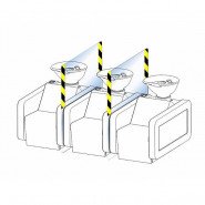 Защитный экран для парикмахерских моек Light