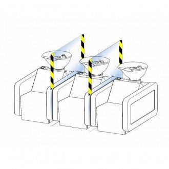 Защитный экран для парикмахерских моек Light