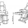 Косметологическое кресло (кресло для тату) ТАУРУС