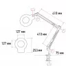 Бестеневая лампа-лупа с регистрационным удостоверением Med-Mos 9005LED (9005LED)