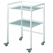 Столик косметолога (медицинский) СМ с полками металл