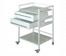 Столик косметолога (медицинский) СМ с ящиком (краш. металл)