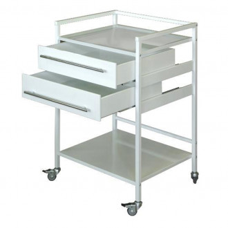 Столик косметолога (медицинский) СМ с ящиком (краш. металл)