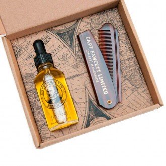  CAPTAIN FAWCETT Beard Oil & Fold Pocket Beard Comb Подарочный набор для бороды